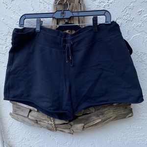 Gap sweatshirt fabric shorts. Large. Navy. Drawstring waist. Waist is 34”.